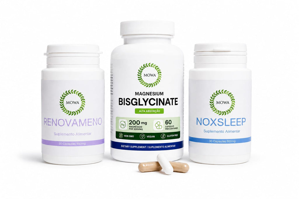 Kit Equilíbrio Menopausa — Magnésio + RenovaMeno + NoxSleep