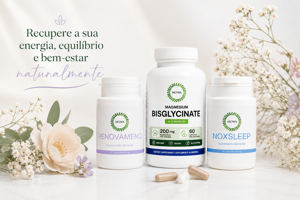 Kit Equilíbrio Menopausa — Magnésio + RenovaMeno + NoxSleep