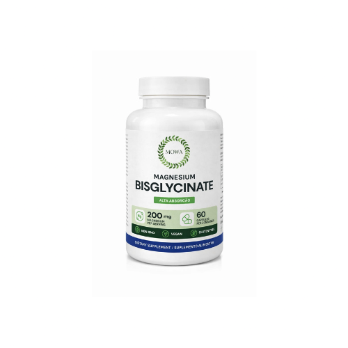 MOWA-Magnésio Bisglicinato de Alta Absorção 1000mg