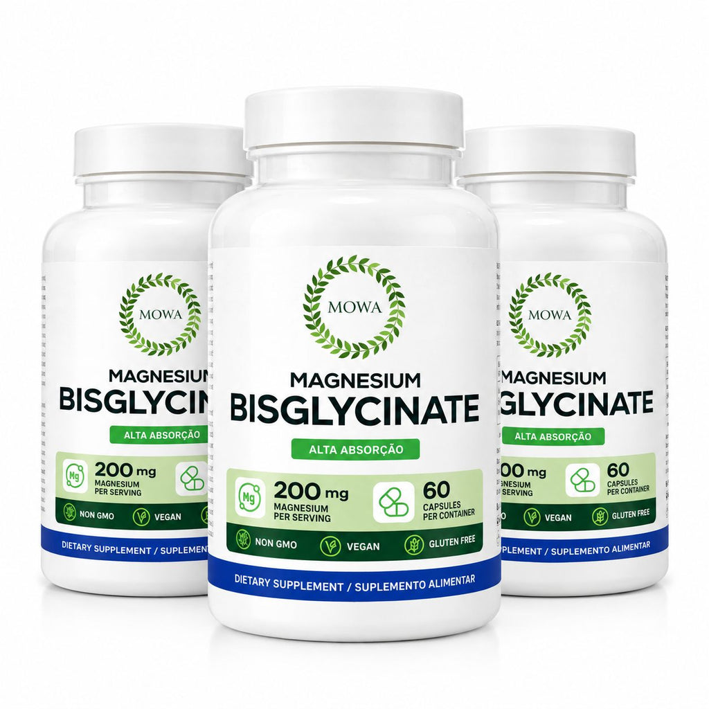 Kit Magnésio Bisglicinato — Compre 2 e Leve 3 (1 Grátis)